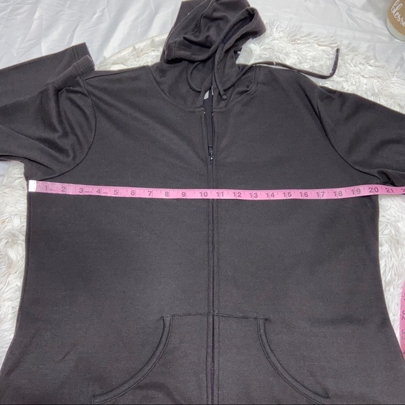 Vintage‎ Fashion Bug Black hoodie lightweight jacket - Picture 10 of 15